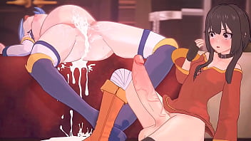 Aqua Dihantam Ganas (animasi Futa Konosuba)