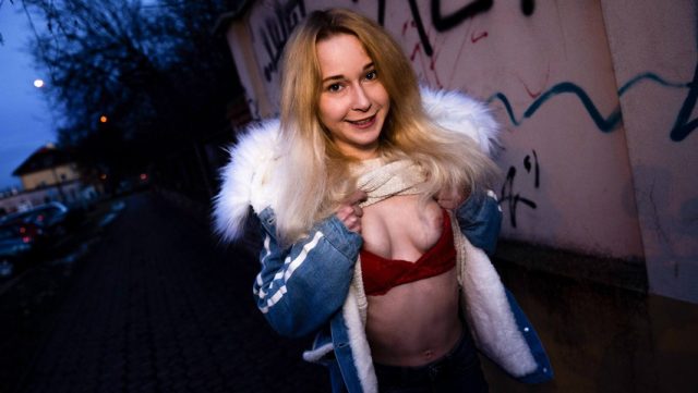 Fresh-faced Model Gets A Messy Facial From A Public Agent