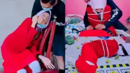 Gadis Smp Berhijab Dikencang Dengan Tali Bdsm