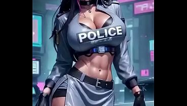 Polisi Cewek Goyang Hot, Gerakan Bikin Mampus (animasi Ai)