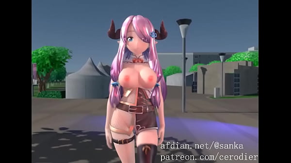 3d Anime, Puting Keluar Laba-laba Dari Puting, Jalan Sambil Ngocok Lucu