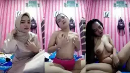 Jilbab Dibuka, Tangan Bebas Remas Toket Si Ayang Yang Montok.